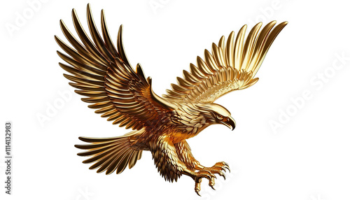 Dynamic Golden Eagle In Motion