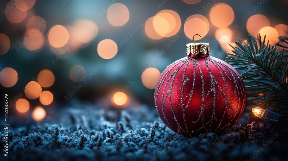 Festive bokeh effect with blurry Christmas lights creating a joyful holiday ambiance Festive bokeh effect with blurry Christmas lights creating a joyful holiday ambiance