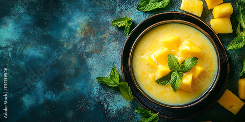 Chilled Mango Soup with Mint - Exotic Summer Dish
