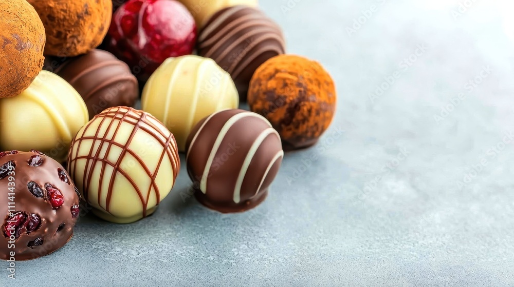 Melt-in-your-mouth chocolate truffles with fall flavors like maple, cinnamon, and cranberry.
