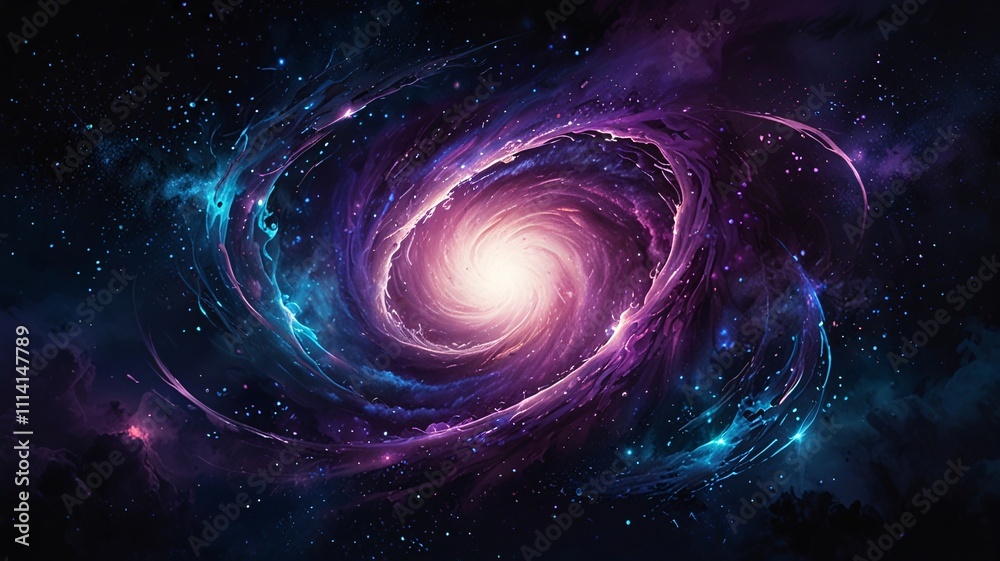 Cosmic Nebula, Swirling Energy, Glowing Stars and Deep Space Art V6 Cosmic Nebula, Swirling Energy, Glowing Stars and Deep Space Art V6
