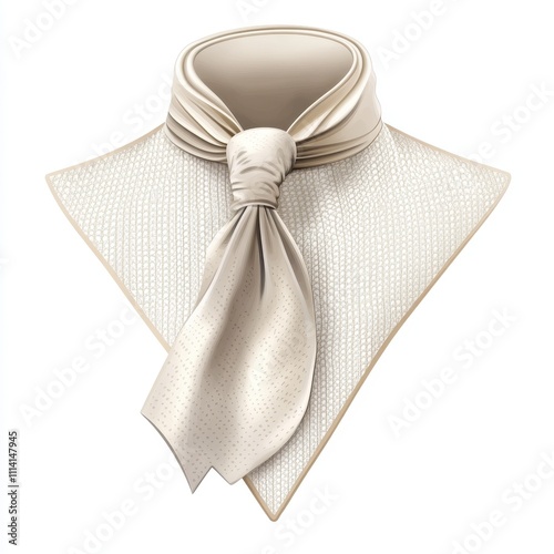 Classic collar style dickey graphic isolated on a white background, perfect for fashion and apparel design. photo