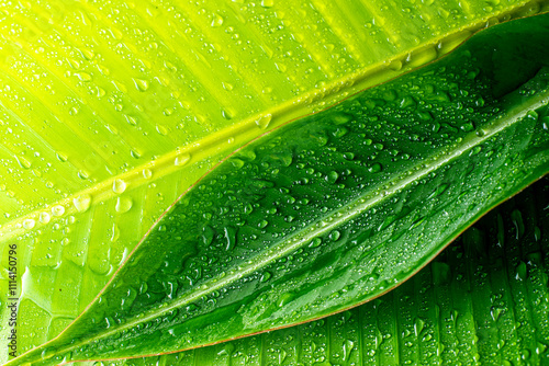 elegant Green Leaf Background photo