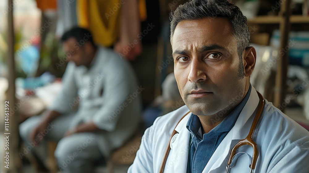 Indian doctor person white male. Indian doctor person white male.