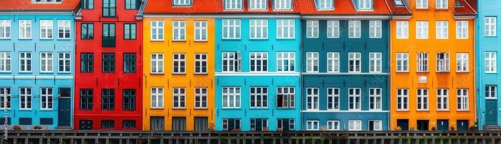 Fototapeta premium Colorful Copenhagen Nyhavn canal houses