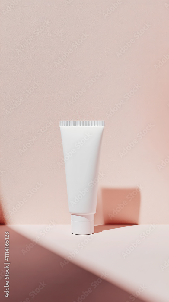 Minimalist unbranded baby cream tub packaging design concept for product presentation Minimalist unbranded baby cream tub packaging design concept for product presentation
