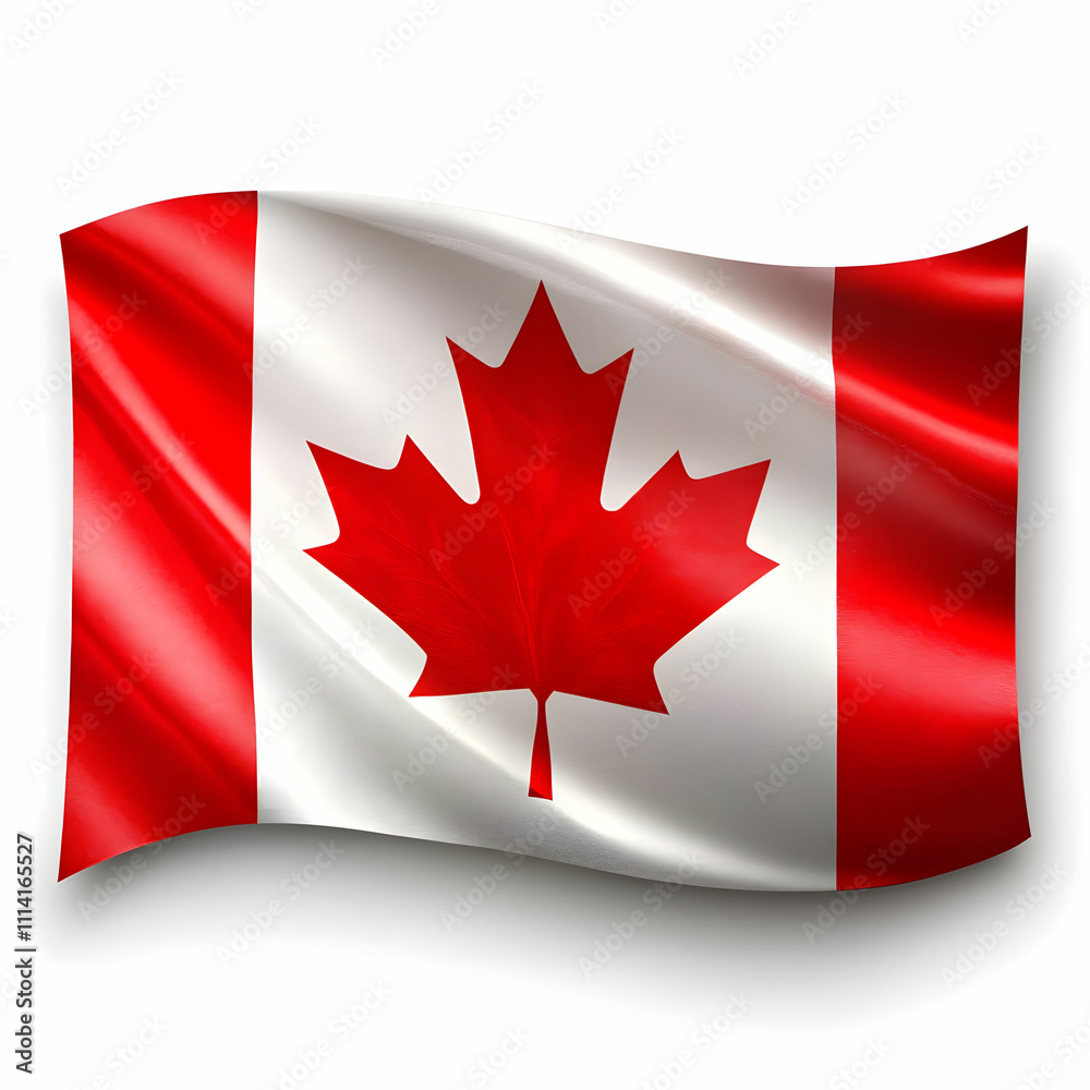 Obraz premium canada flag on white background