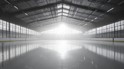 Ice hockey rink sports architecture outdoors.