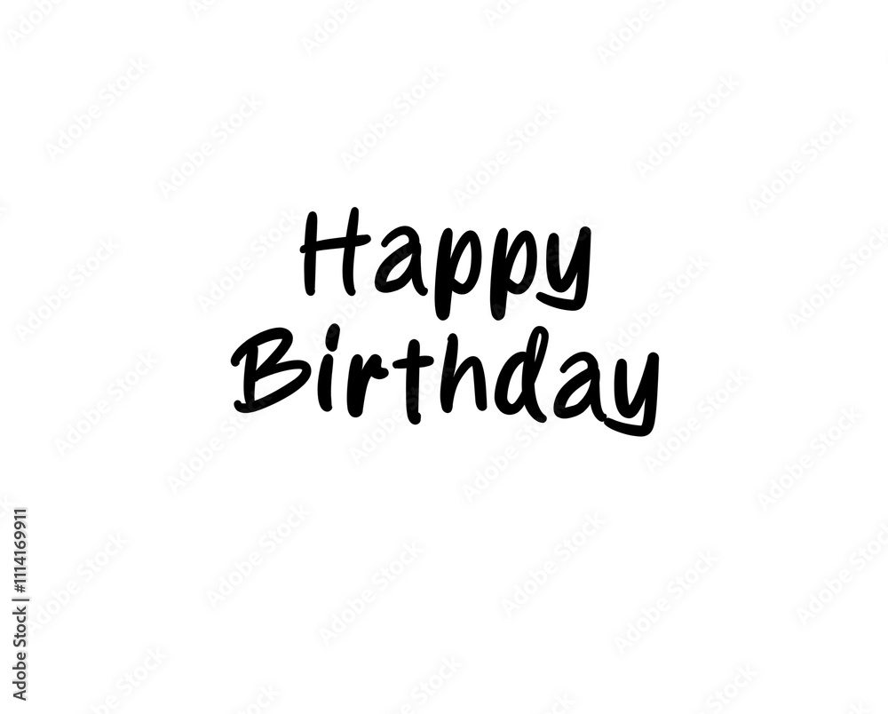 Fototapeta premium happy birthday text