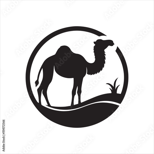 silhouette of a camel