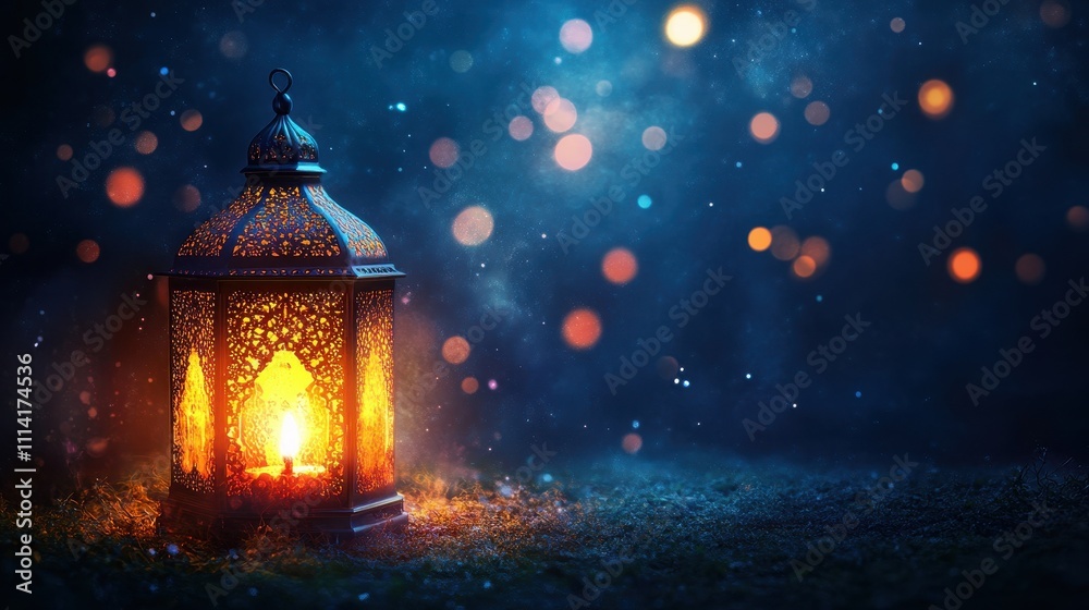 Ramadan Lantern A Glowing Symbol of Hope and Celebration. Ramadan Lantern A Glowing Symbol of Hope and Celebration.
