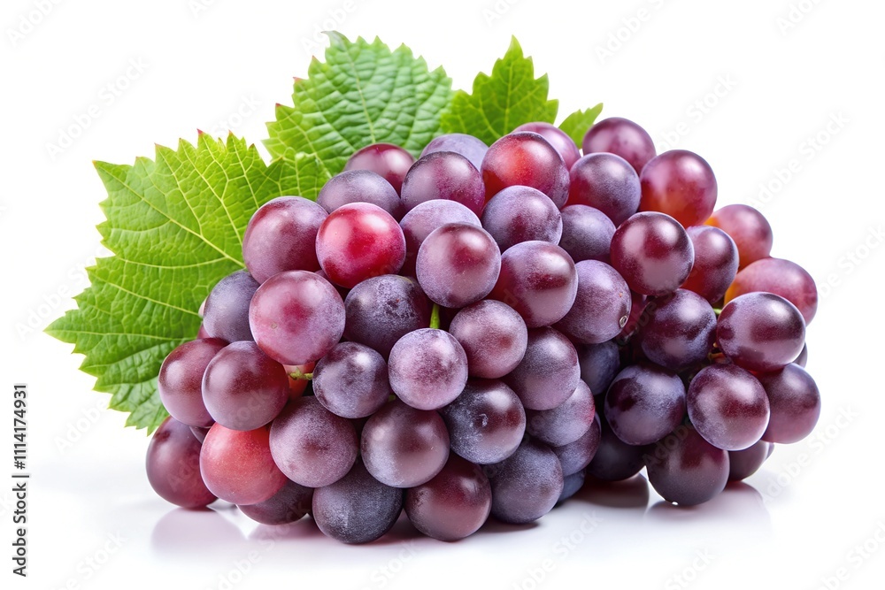 Fototapeta premium Grapes on white background