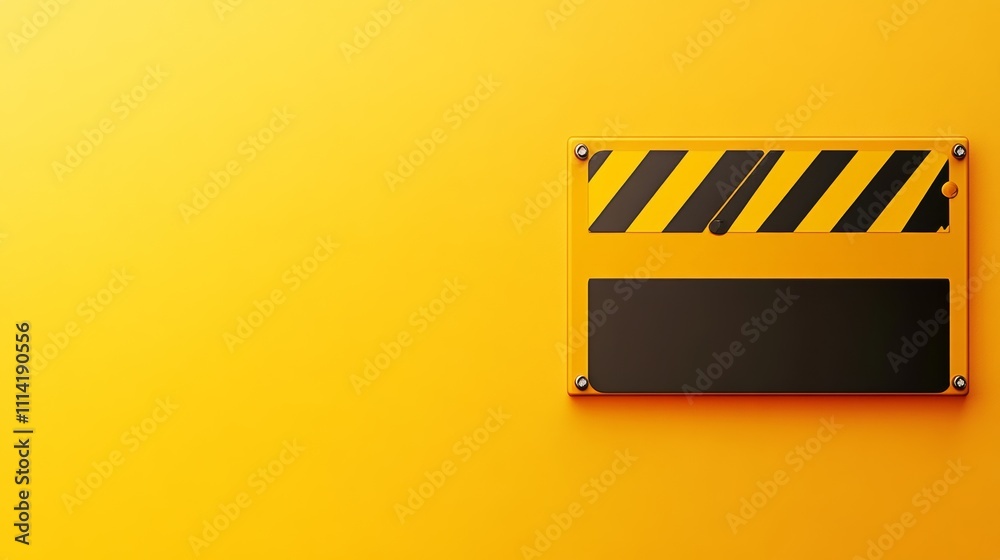 Naklejka premium security warning notification background concept with copy space