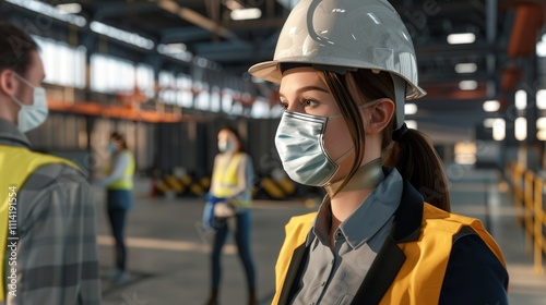 Female Construction Worker Portrait on Site