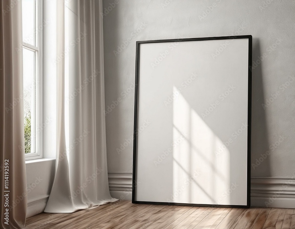 Modern interior design mockup showcasing a stylish living room with a cozy ISO A paper size frame for artistic expression. Modern interior design mockup showcasing a stylish living room with a cozy ISO A paper size frame for artistic expression.