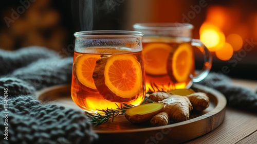 Steaming Cup of Ginger Tea