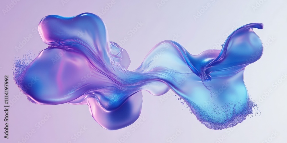 Fluid abstract shapes with neon blue and purple gradients futuristic and dynamic style Fluid abstract shapes with neon blue and purple gradients futuristic and dynamic style