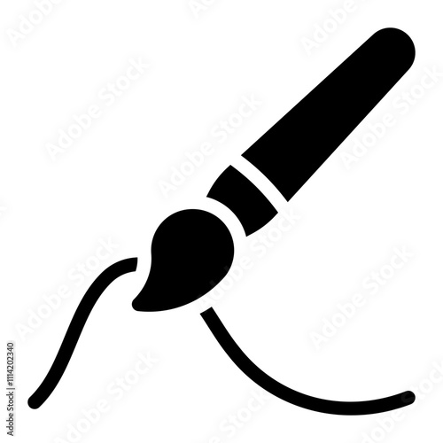 paint brush glyph icon