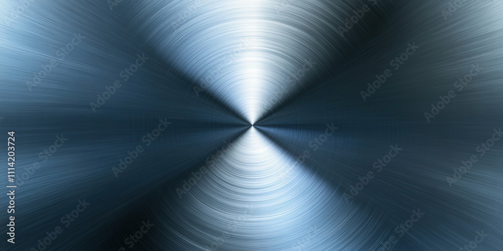Abstract texture or object Bright metallic gradient with reflective highlights illuminated with ambient light for a futuristic and sleek design