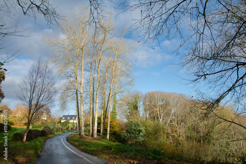 Paysage de campagne autour de Tréguier en Bretagne