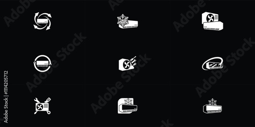 Air Conditioner Repair Logo Design Template Vector Design Illustration.