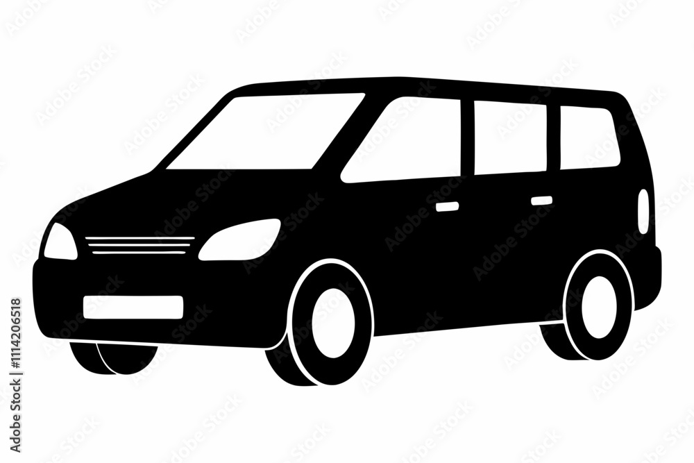 Simple Black Vehicle Silhouette Vector Art Simple Black Vehicle Silhouette Vector Art