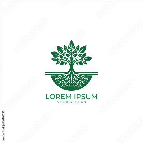 Creative Tree Logo Design Vector