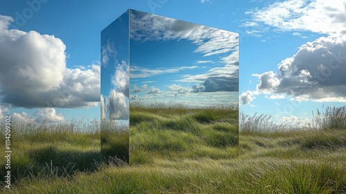 Mirror Suspended in the Air