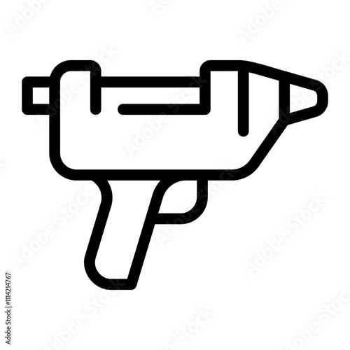 hot glue gun line icon photo