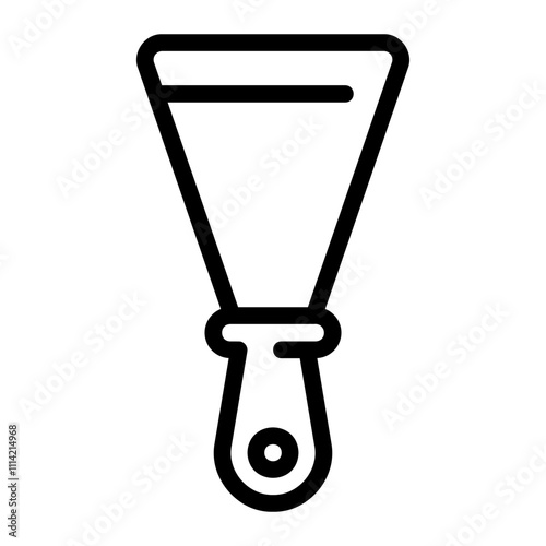 scraper line icon