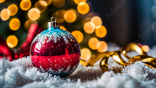 three Christmas Balls. for decoration