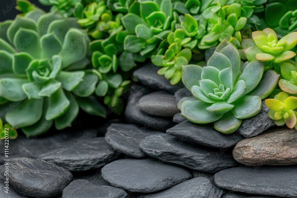 Fototapeta premium Stylish DIY Succulent Gardening Ideas for Small Spaces Transform Tiny Areas into Lush Green Oases with Creative Container Designs and Simple Succulent Propagation Techniques Explore Unique Small