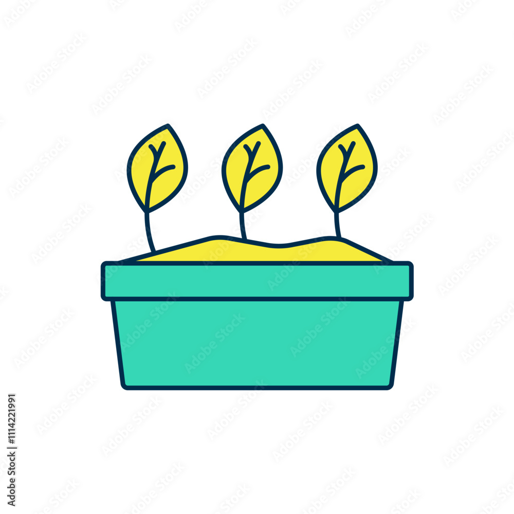 Filled outline Plant in pot icon isolated on white background. Plant growing in a pot. Potted plant sign. Vector Filled outline Plant in pot icon isolated on white background. Plant growing in a pot. Potted plant sign. Vector