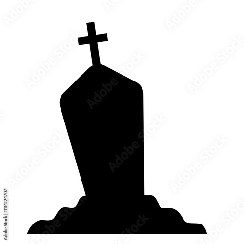 Horror Tombstone Silhouette