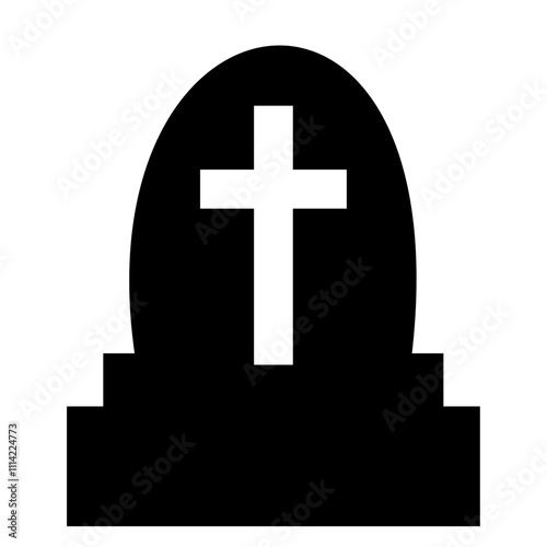Horror Tombstone Silhouette