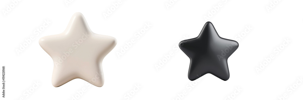 Shiny star icon, 3d element Shiny star icon, 3d element