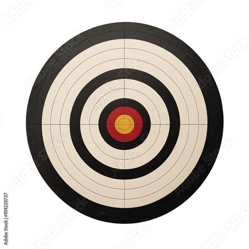 Bullseye isolated on white or transparent background