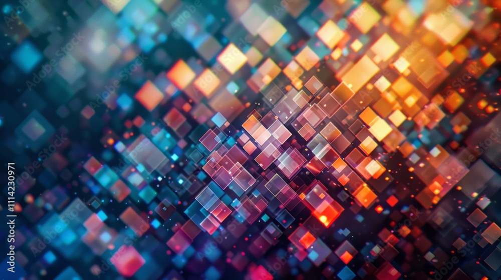 Geometric Abstract Digital Art with Intricate Patterns Geometric Abstract Digital Art with Intricate Patterns
