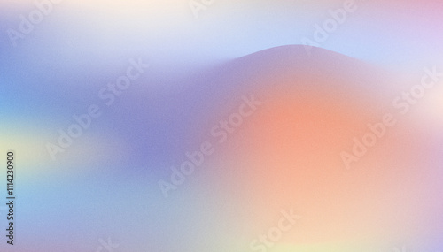 Abstract grainy gradient background, red, blue, orange and green colors with grainy texture