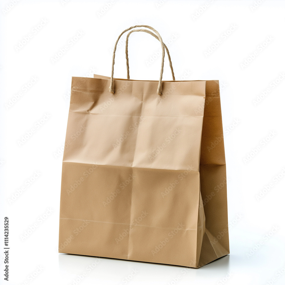 paper bag isolated on white