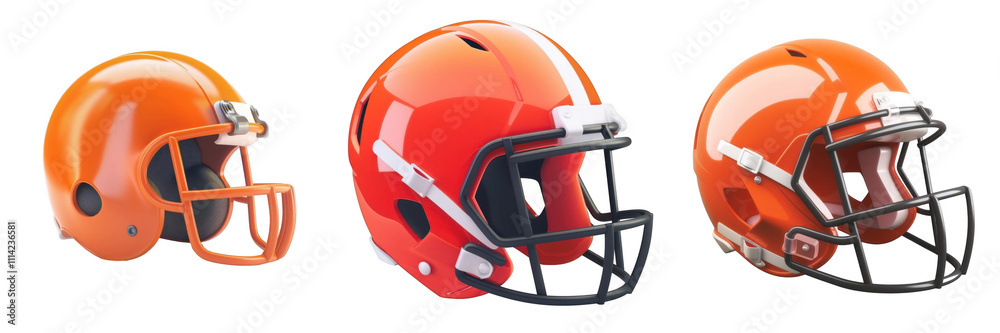 3d render football helmet isolated on transparent background Cartoon Illustration in plastic style 3d render football helmet isolated on transparent background Cartoon Illustration in plastic style