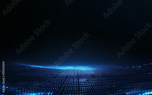 Abstract Blue Digital Technology Design photo