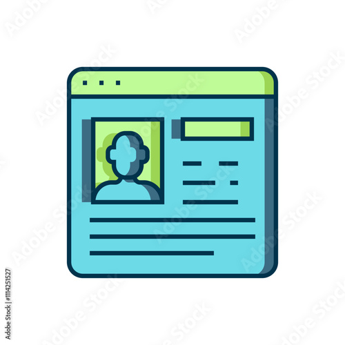 Filled outline Resume icon isolated on white background. CV application. Searching professional staff. Analyzing personnel resume. Flat filled outline style with shadow. Vector