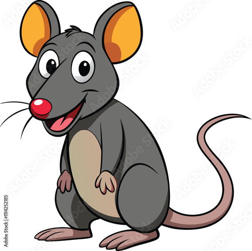 cartoon rat vector