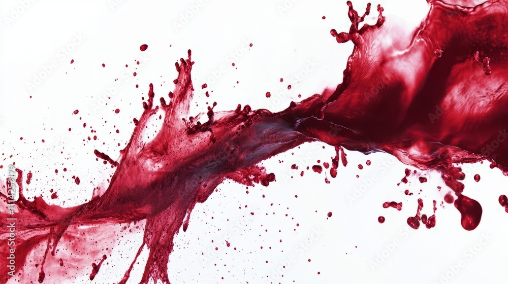 Blood system on white background Blood system on white background