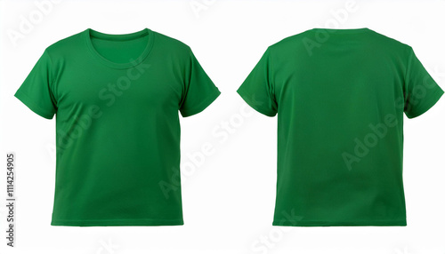 Wallpaper Mural Green T Shirt Mockup Front and Back Views Apparel Template Clothing Design Torontodigital.ca