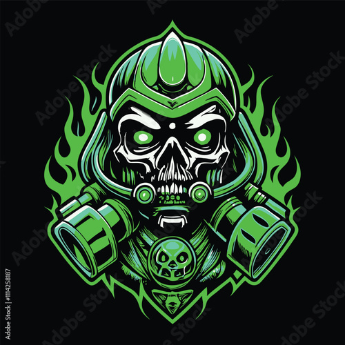 skull  angry vector graphics