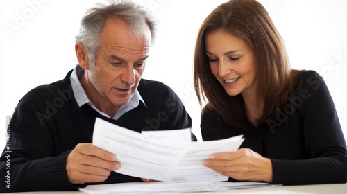 Consultant Reviewing Home Inspection Report with Client