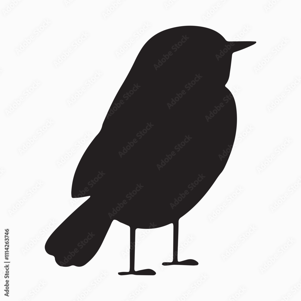 Fototapeta premium Flying birds silhouettes on white background. Vector illustration. isolated bird flying. tattoo design. 