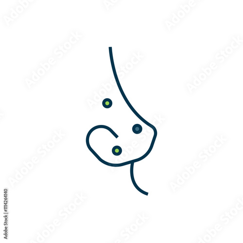 Filled outline Acne icon isolated on white background. Inflamed pimple on the skin. The sebum in the clogged pore promotes the growth of a bacteria. Flat filled outline style with shadow. Vector